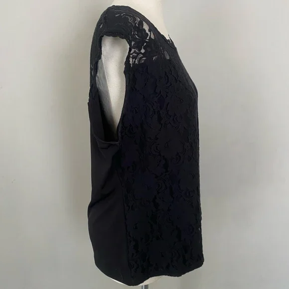 Avenue Black Lace Floral Blouse - Picture 4 of 6